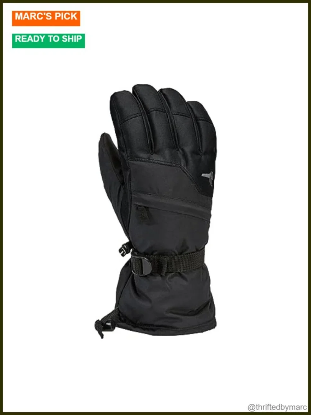 Waterproof Insulated Winter Gloves for Skiing & Snowboarding with Leather Palm